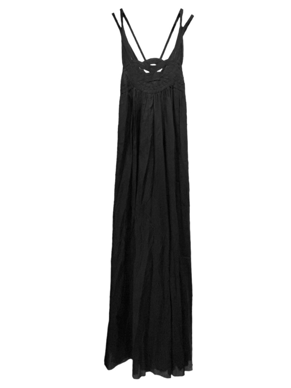 NWT Adam Lippes Black Summer Gown